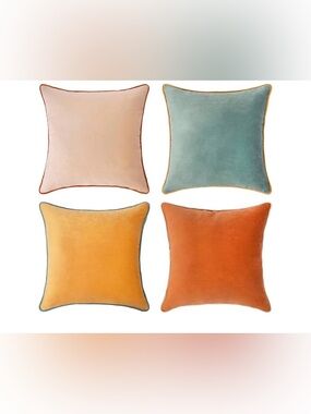 MONDAY MOOSE Decorative Throw Pillow Covers Cushion Cases, Set of 3 Soft Velvet